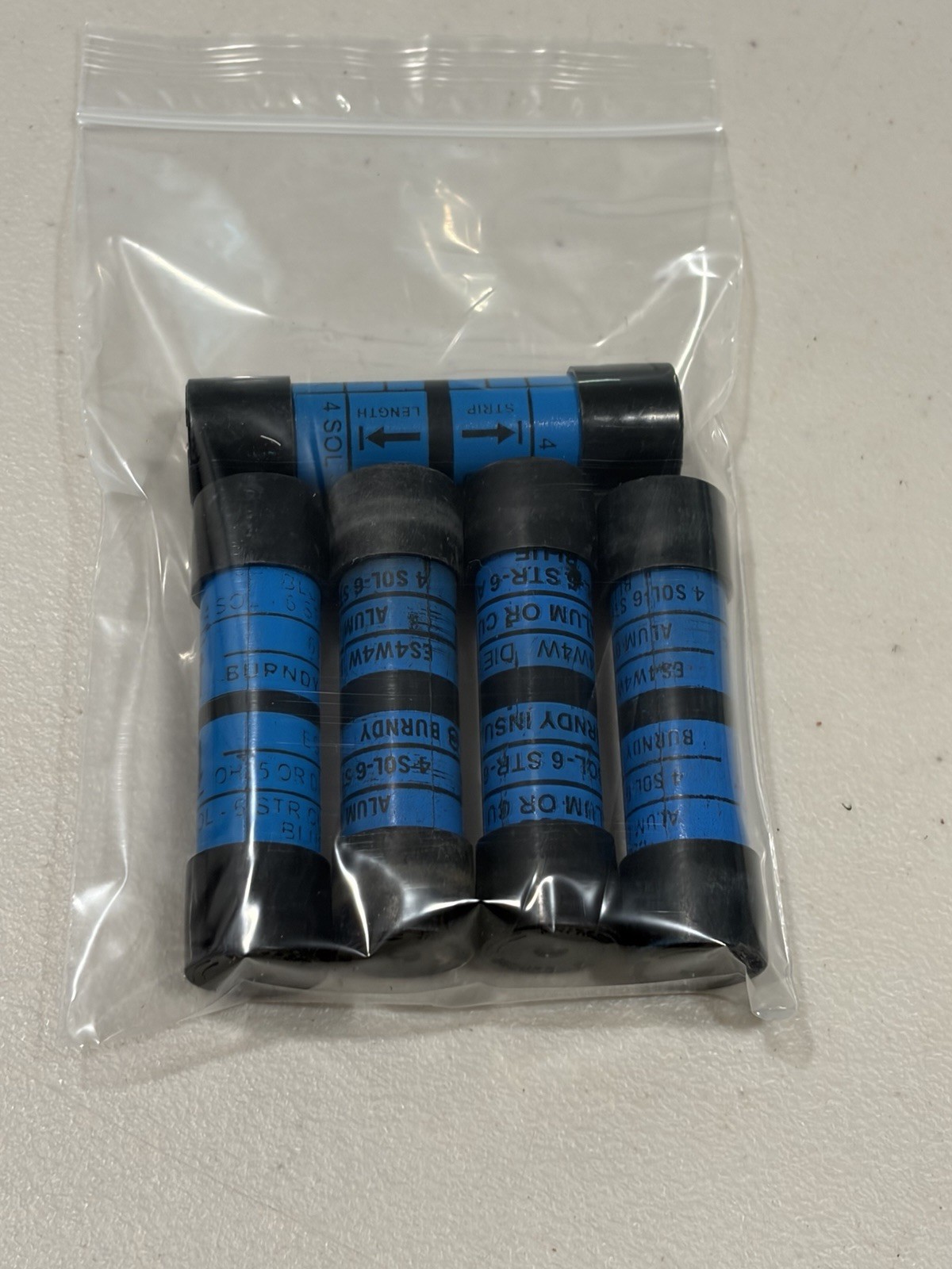(5pcs) INSULINK Service Entrance Sleeves CU/AL ES4W4W4 SOL-6STR6 ACSR BURNDY