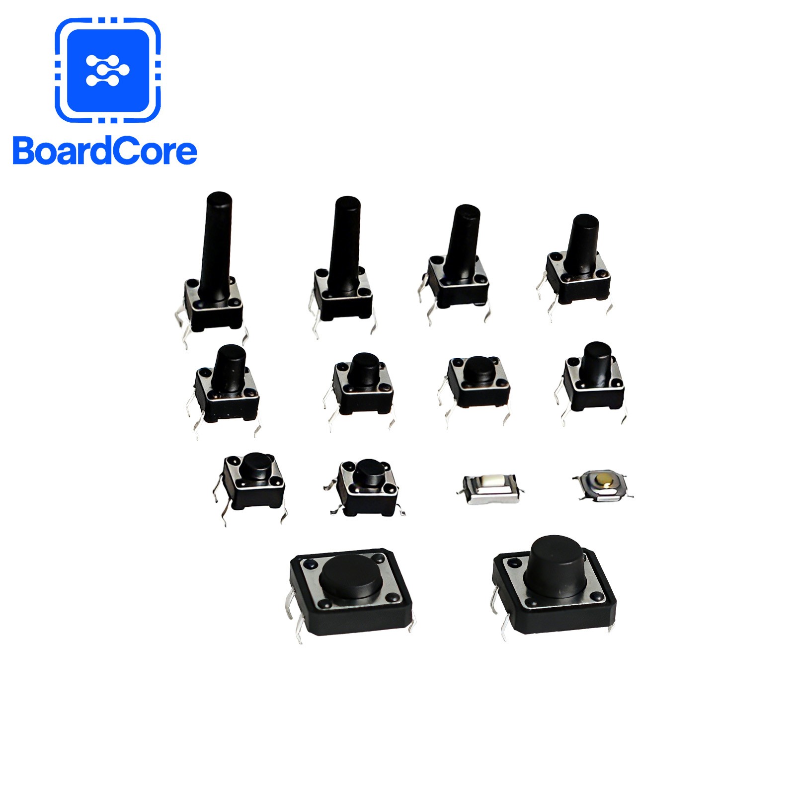 125/140PC Micro Momentary Tactile Switch SMD & DIP Touch Push Button Tact Switch