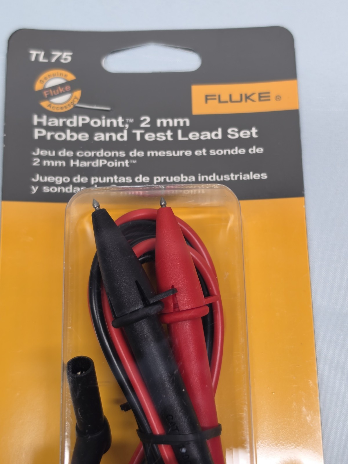🇺🇸Genuine Fluke TL75 Hard Point 2mm Probe & Test Lead Set 🇺🇸 FREE SHIP