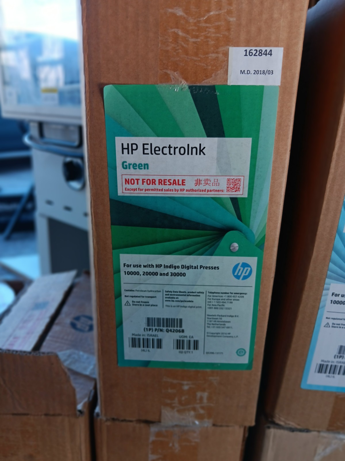 HP ElectroInk Q4274A Primer Ink for HP Indigo Digital Presses, Mixed Colors