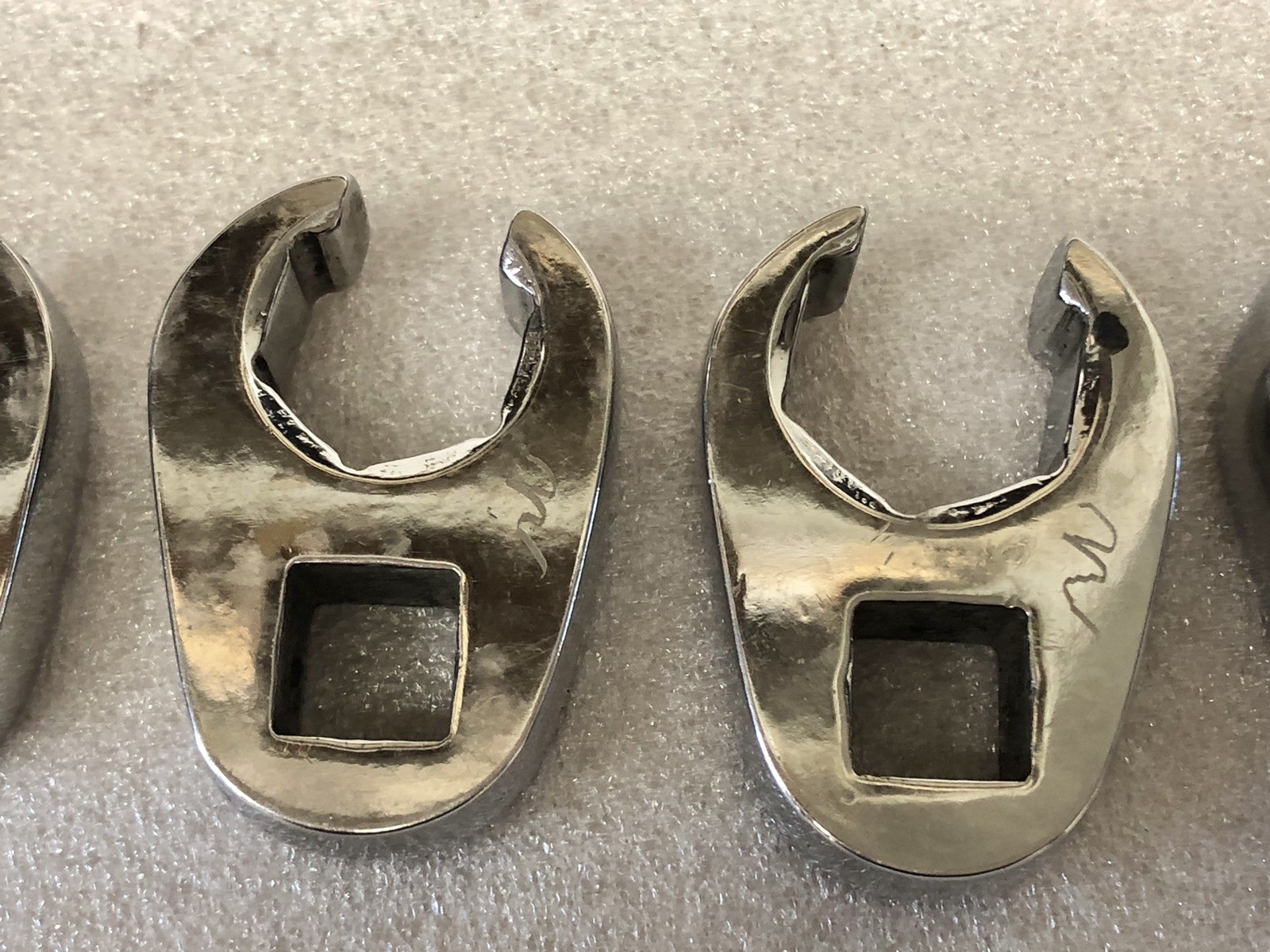 7-pc Snap-on Tools 3/8″ Drive SAE Flare Nut Crowfoot Wrench Set (3/8-3/4″) GUC