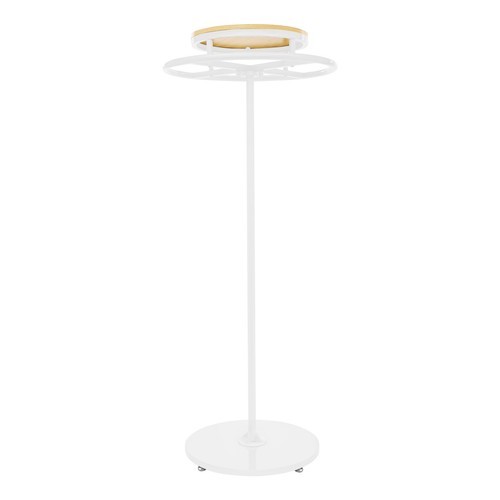 360° Rotating Free Standing Clothing Display Rack – 55.1in Round Design