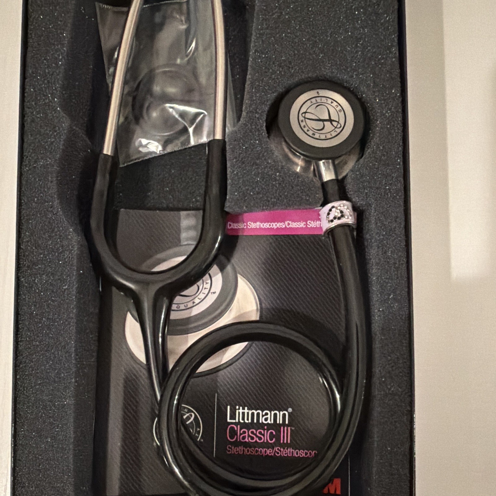 Littmann Classic III Dual Head (Bell & Diaphragm) Black Stethoscope IM/ER/Cardio