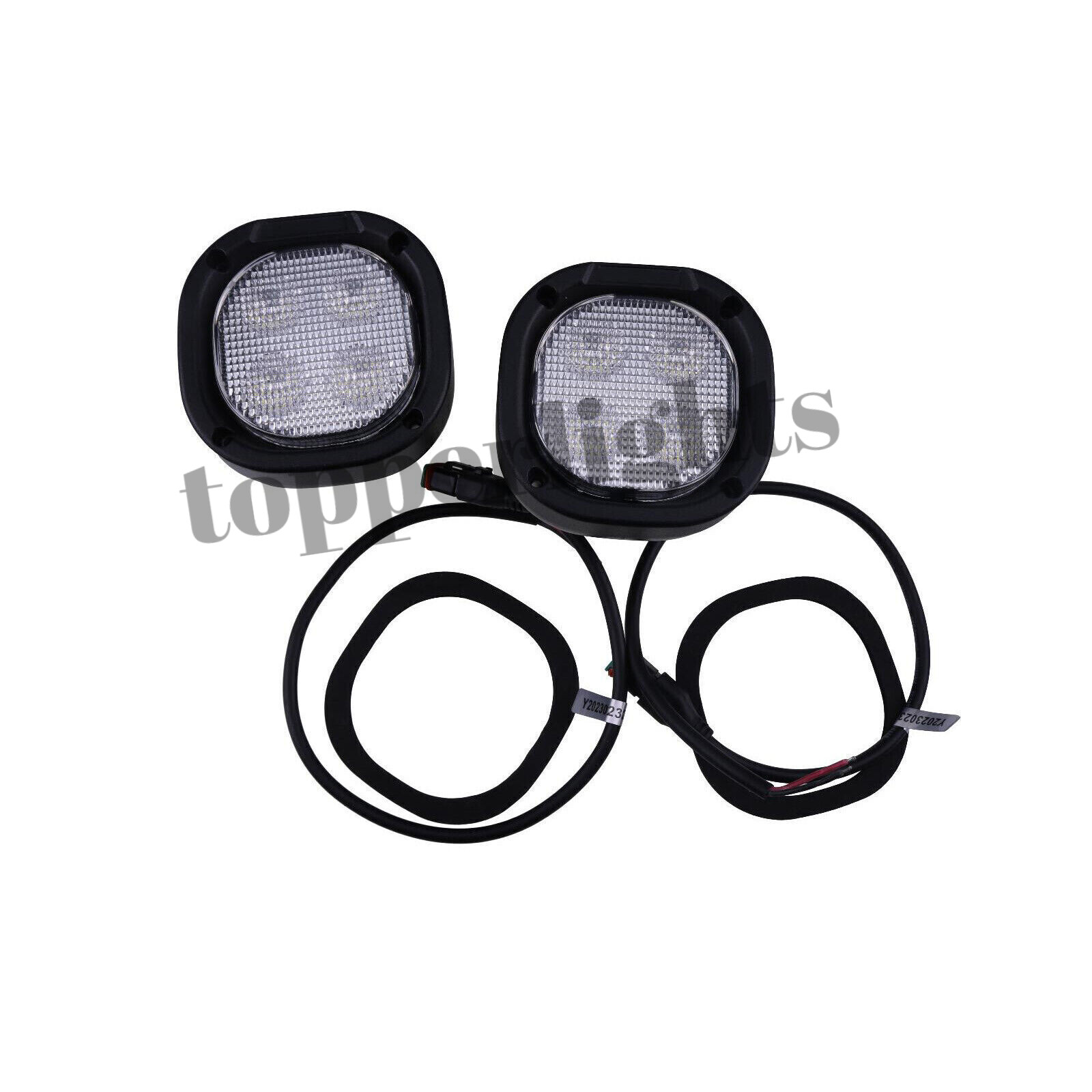 4X LED Headlight For AT352538 John Deere 333G 323D 333D 333E 332G 320G 324G 331G