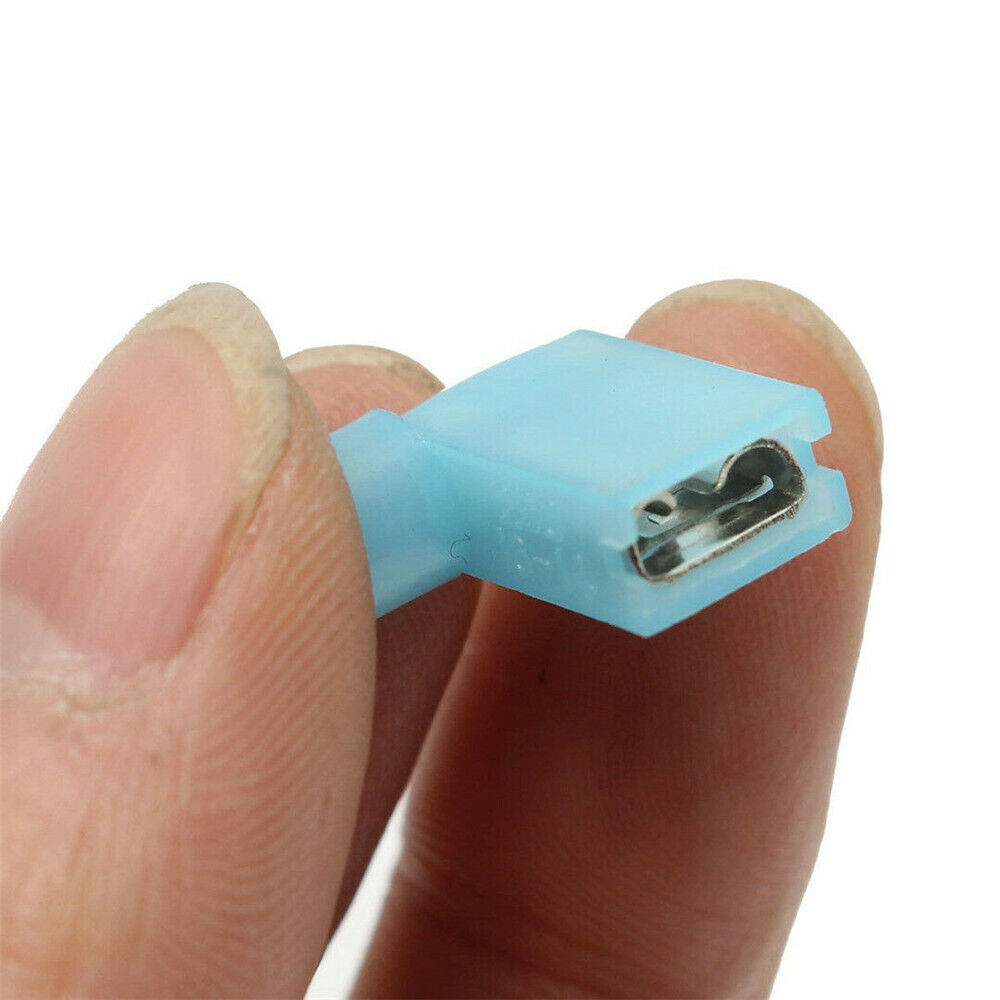 35/120PCS Nylon Female Flag Terminal Insulated Right Angle Connector 90 degree