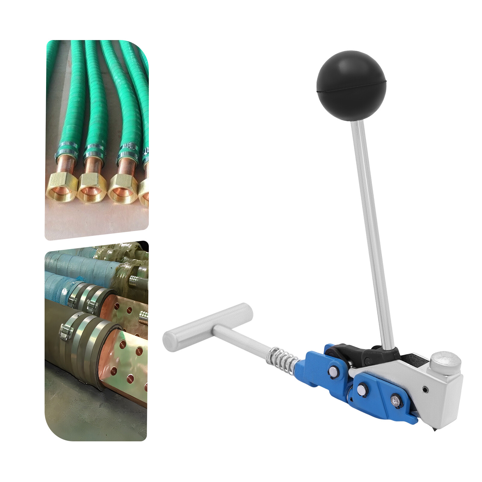 Punch Clamp Tool for steel strips w/0.37-0.63in width&up to 0.03in in thickness