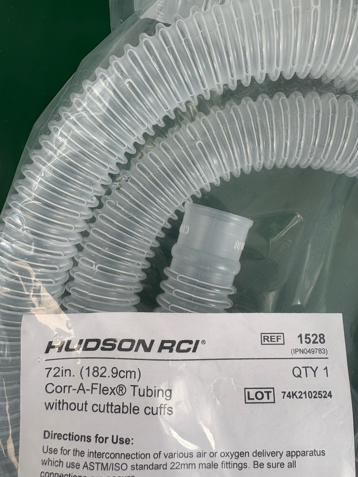 Hudson RCI Corr-A-Flex II 22mm Corrugated Tubing 72-in