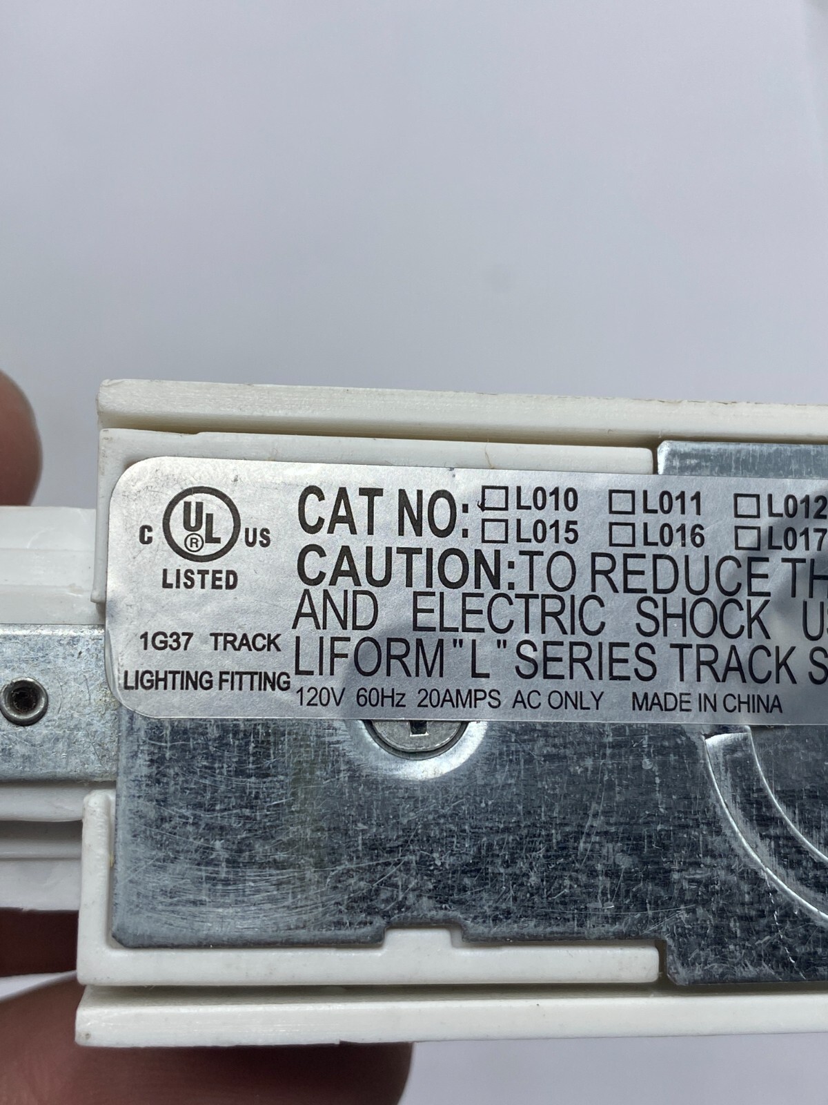 LOT OF 2 WAC LIGHTING HT SERIES TRACK LIVE END CONNECTOR WHITE 120V 60HZ 🔔