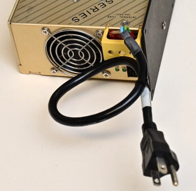 ASTEC DC Power Supply BD LSR II Flow Cytometer MP4-1D-1E-4LL-4NN-00 w/ Cables