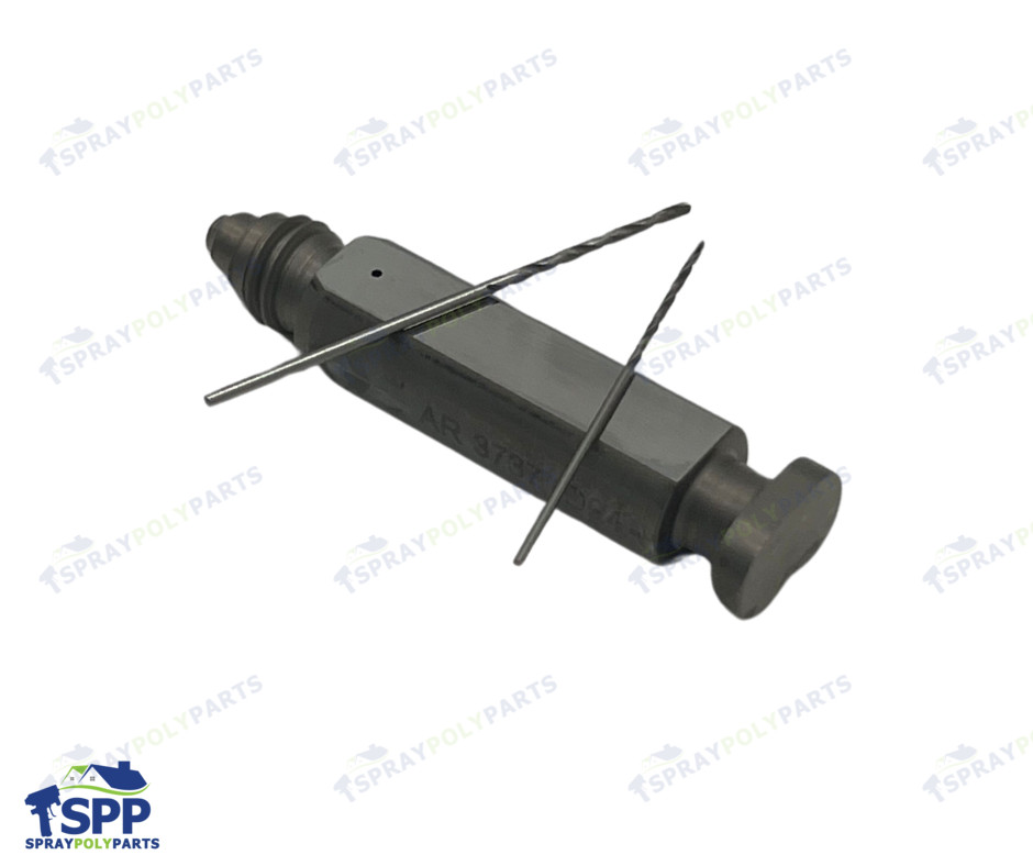AR3737 Round Mixing Chamber with 2 drill bits, Graco Fusion Air Purge AP