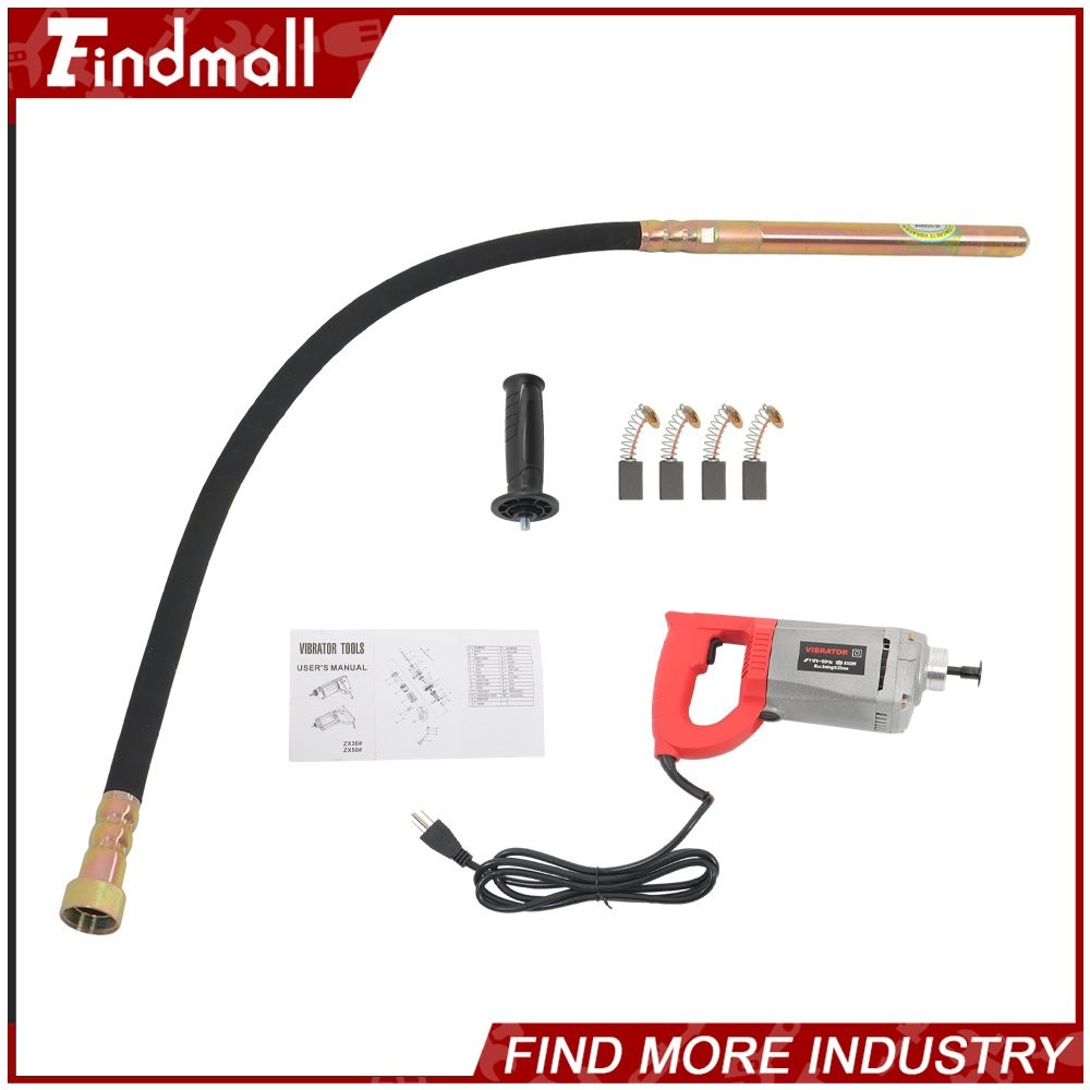 Findmall 1500W Construction Tools Electric Concrete Vibrator 4.5 Feet Long Shaft