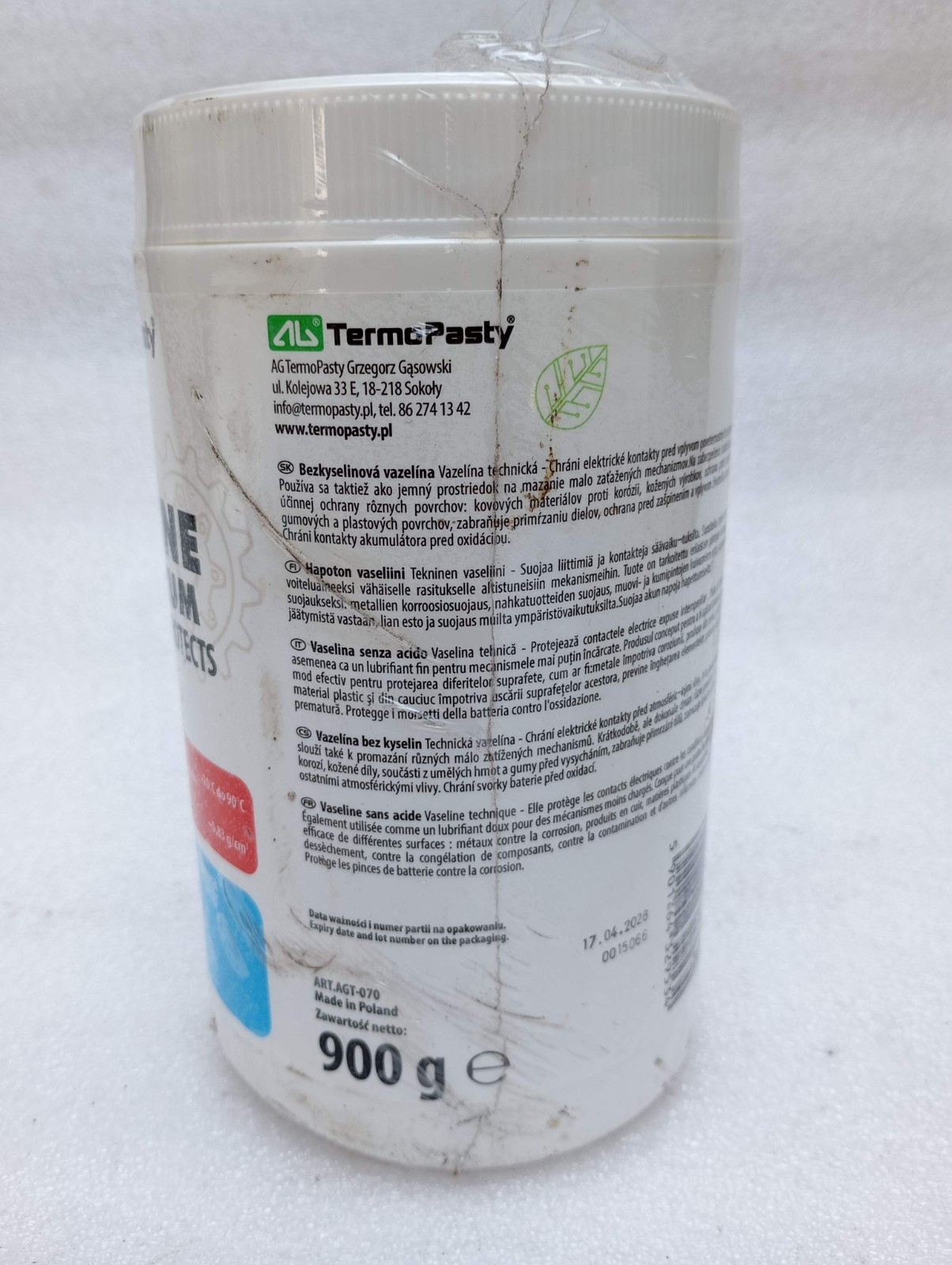 Termopasty VASELINE PETROLIUM LUBRICATES & PROTECTS (LOT OF 2PC) EXP 04-2028