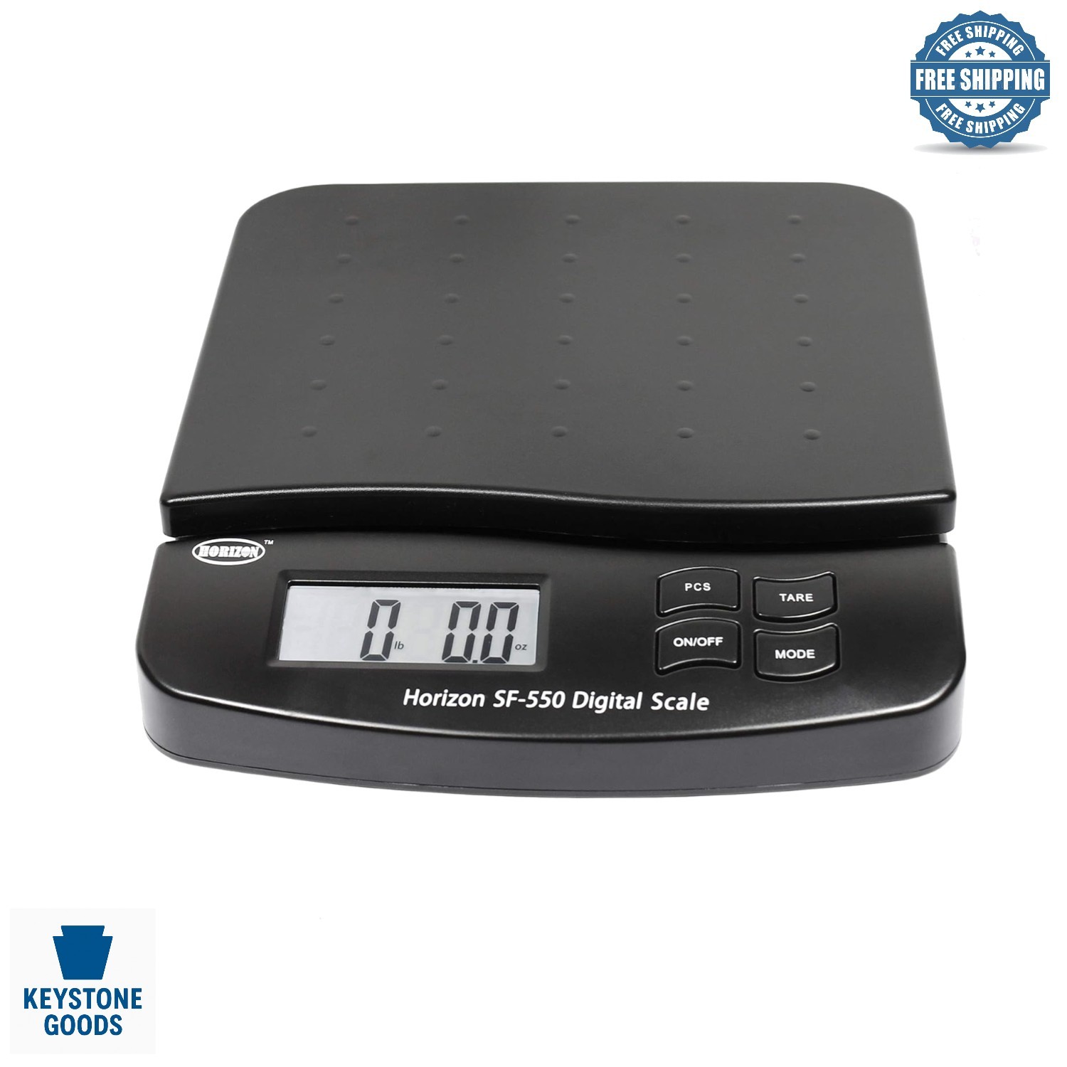 Horizon SF-550 Digital Postal Shipping Scale, 55 lb/25 kg, Auto Read & Counting