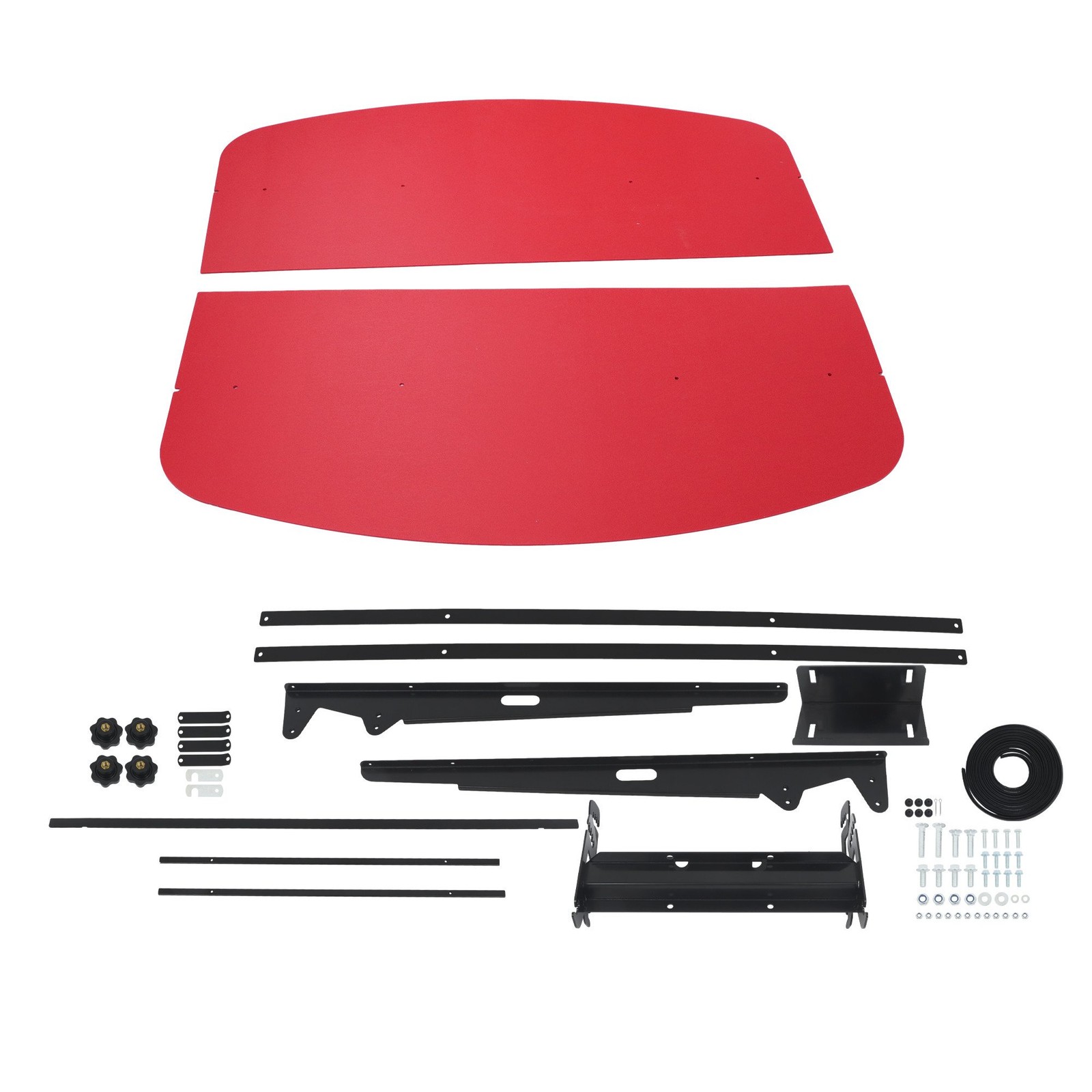 For 52″ × 52″ Equipped Tractors & Mowers W/ 2″ x 2″ or 2″ x 3″ ROPS Red Canopy