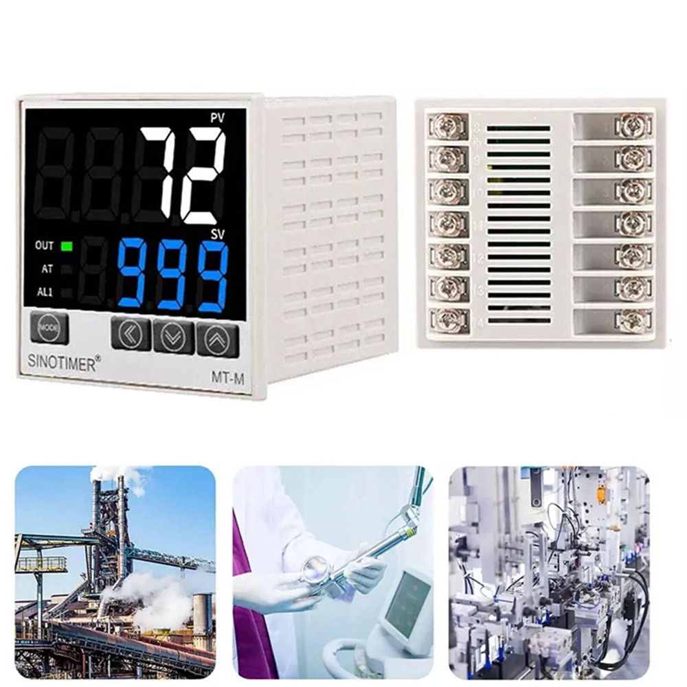 PID Temperature Controller Thermostat Regulator SSR Relay AC 100V to 240V MT-M