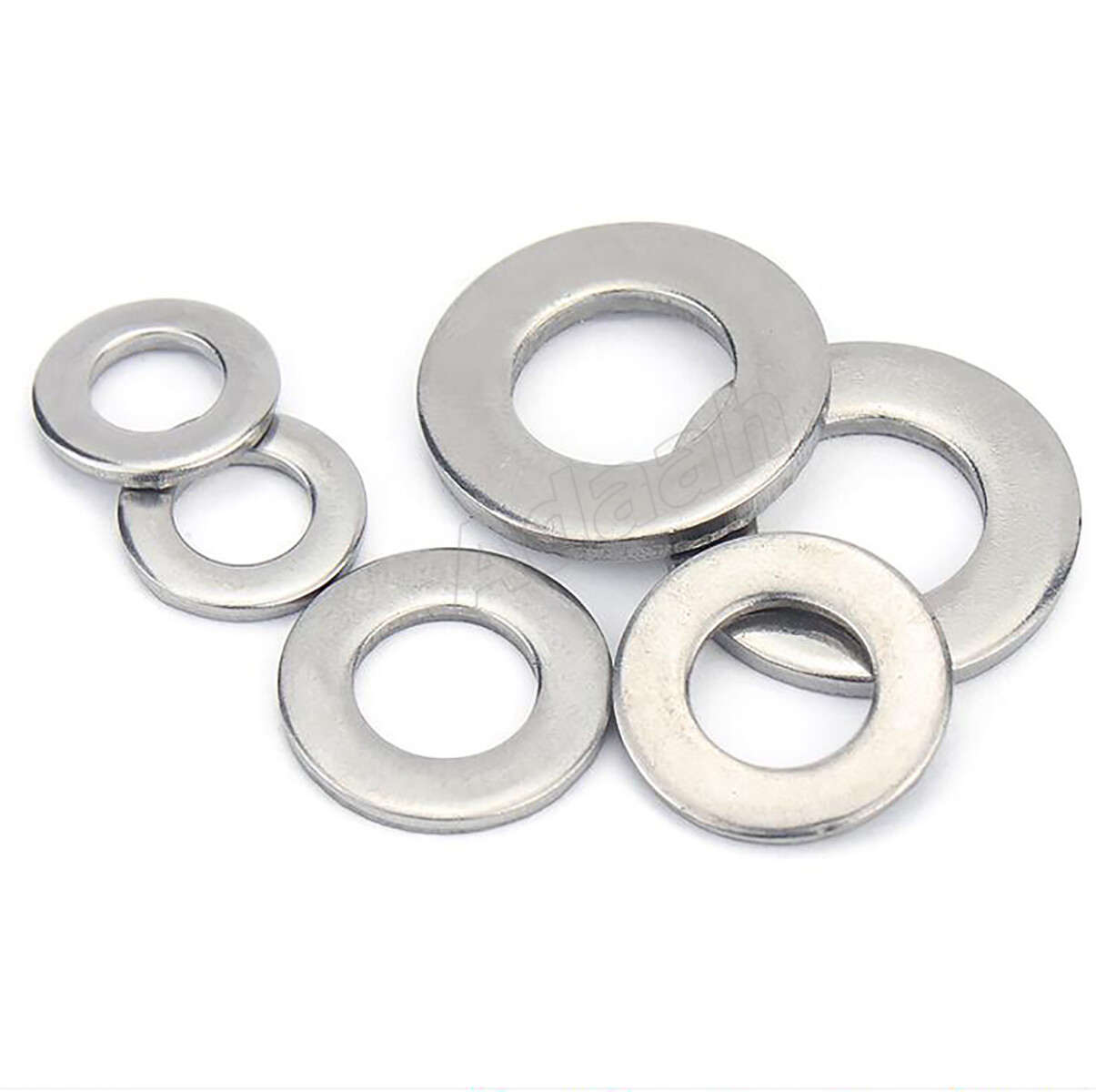 SUS201 Stainless Steel – Flat Washer Gasket M3 M4 M5 M6 M8 M10 M12 Fit for Screw