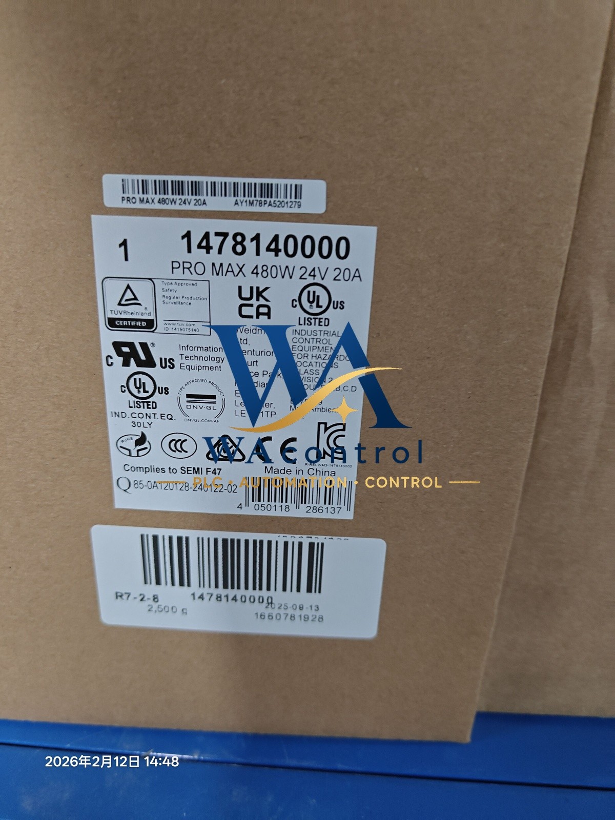 Brand New Weidmuller 1478140000 Real US stock High Quality