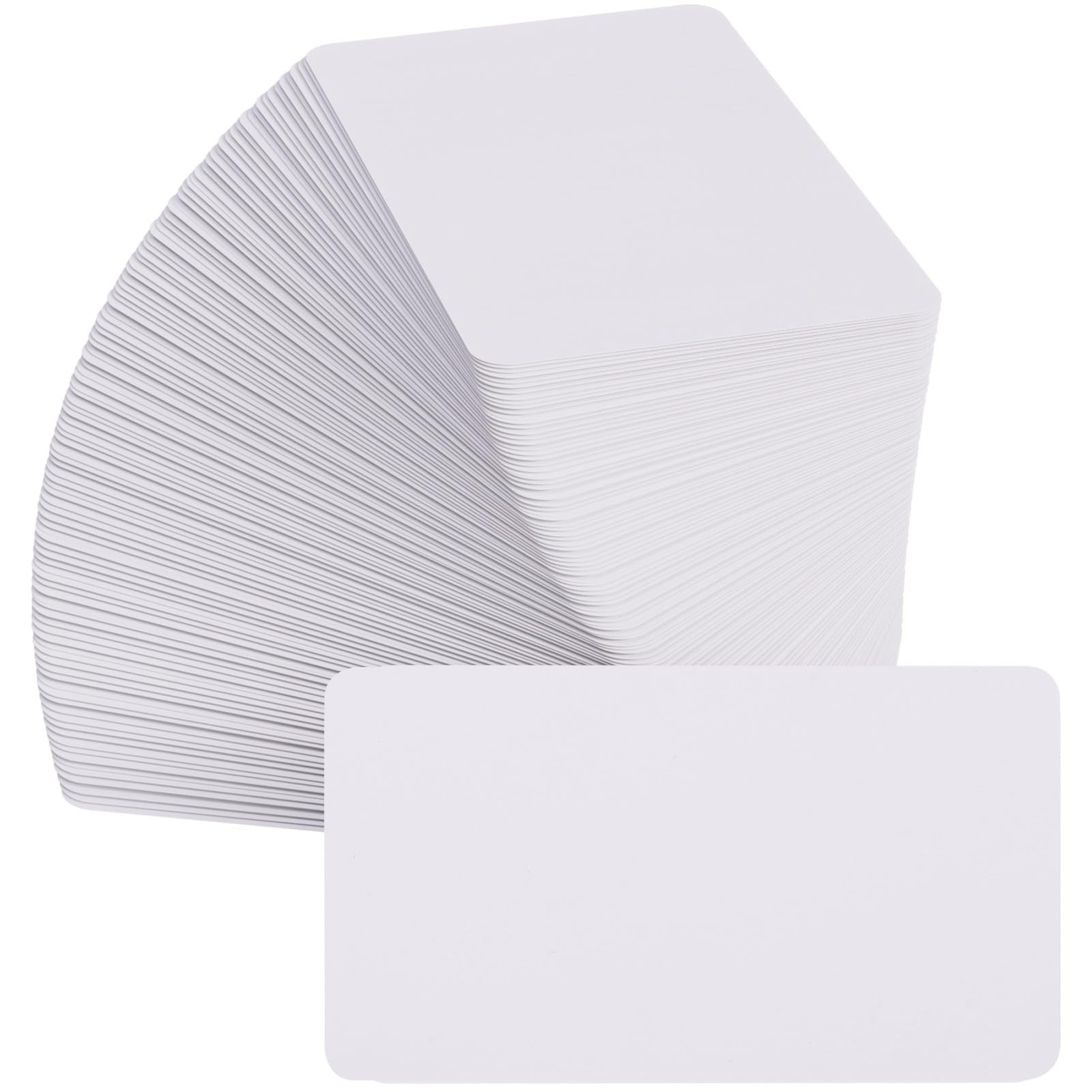 MaxGear 3.5 x 2 Blank Business Cards 100Pcs | 200 GSM White Cardstock, Kraft Pap