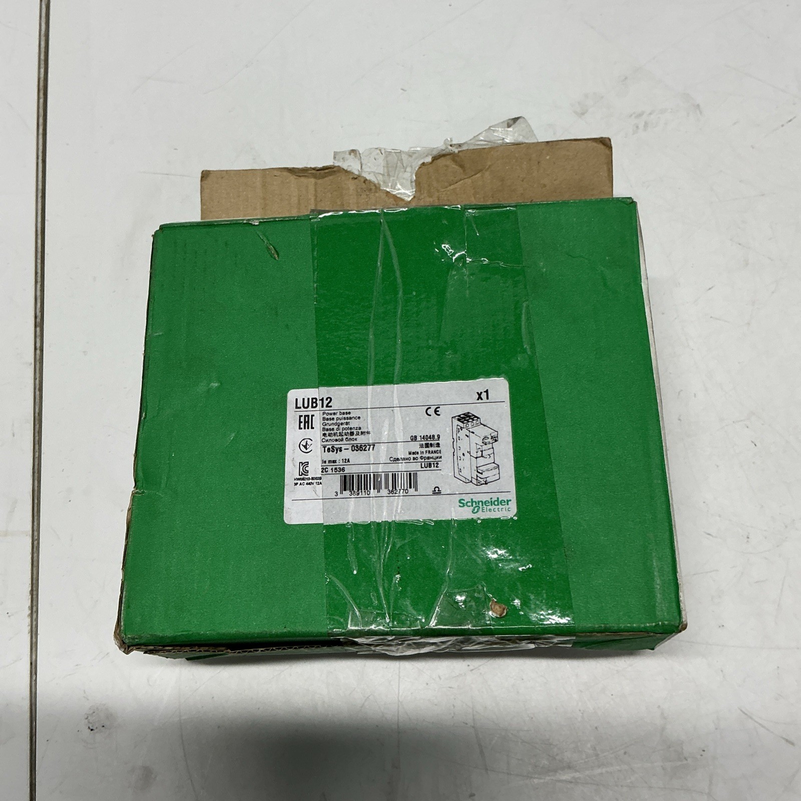 Schneider LUCB05FU/LUB12 Motor Control Unit W/ LUA8E20 AUX Contact. W-274