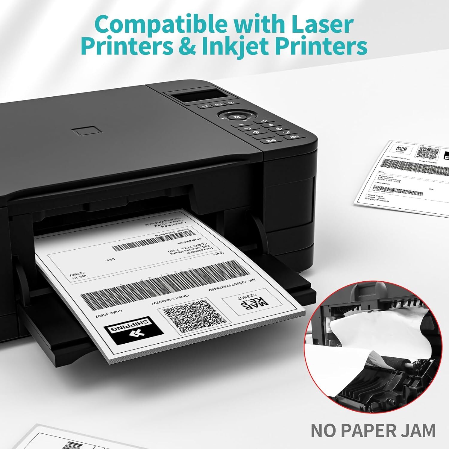 Full Sheet Shipping Labels 8.5″ x 11″ Self Adhesive Matte for Laser & inkjet UPS