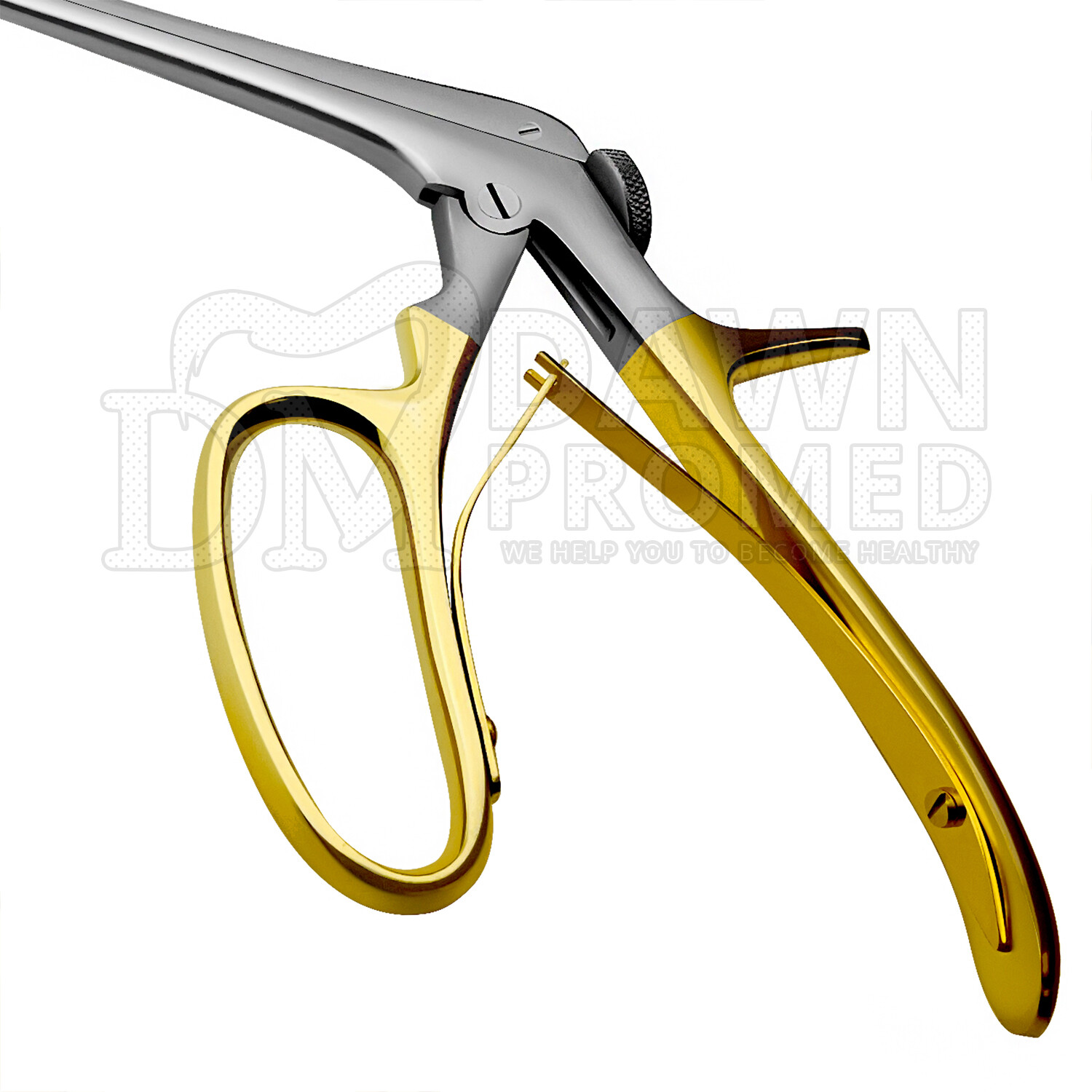 Tischler Morgan Biopsy Forceps 3mmx7mm Bite with Gold Handle OB-GYN German Grade