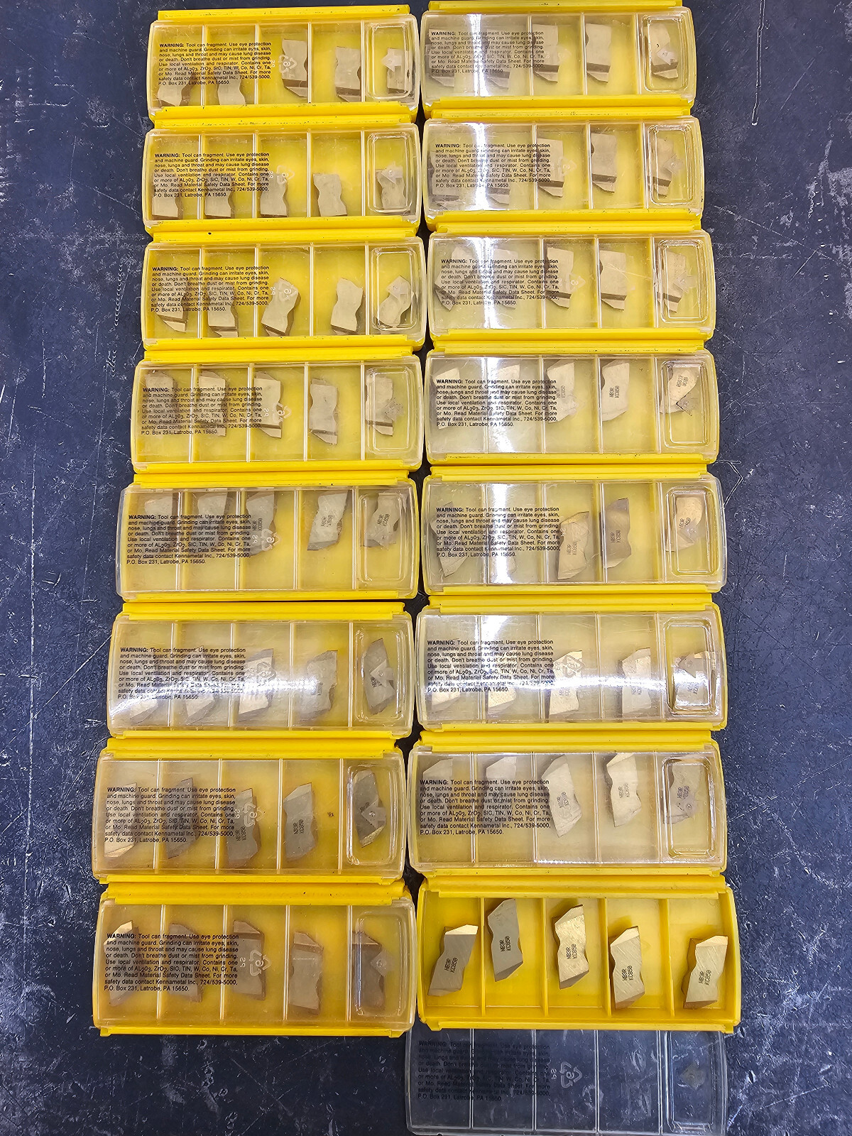 Qty 5 Kennametal DWG B114645R00 1238721 KC850 Grade Top Notch Carbide Inserts