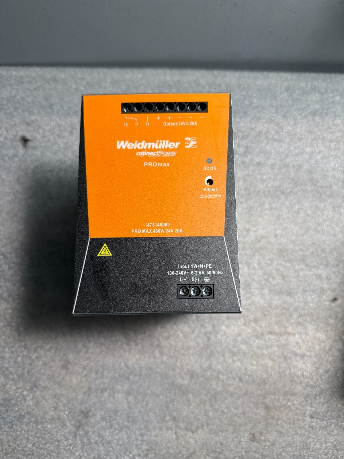 Weildmuller Pro Max 480W 24V 20A 1478140000 Switching Power Supply