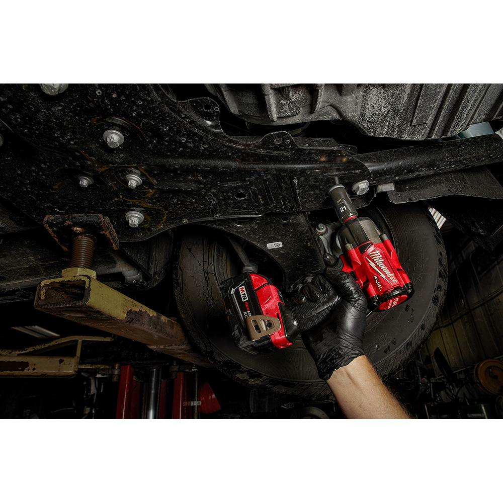 SHOCKWAVE 1/2 in. Drive Metric Deep Well 6 Point Impact Socket Set (14-Piece)