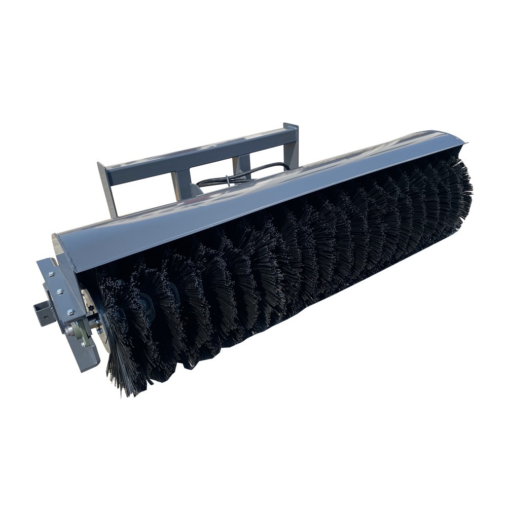 AGT 72″ Skid Steer Hydraulic Broom Sweeper Angle Brooms Attachment 16-21 GPM