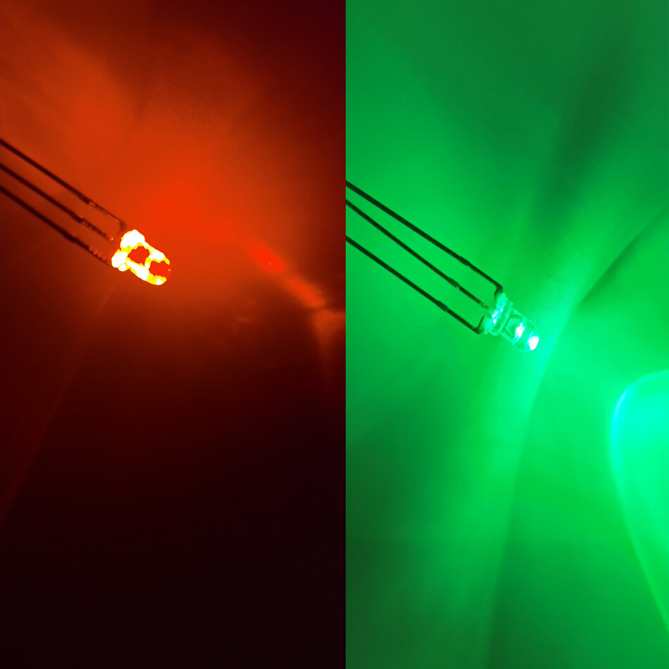 3mm 3-Pin LED Red/Yellow Red/Blue Red/Green Yellow/Green Bi-color Diffused Leds