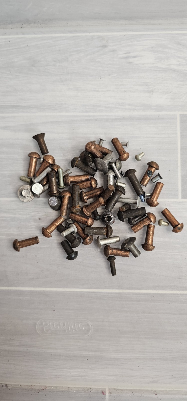 Mixed Lot Solid Rivets Copper Steel Aluminum Aircraft Industrial Fasteners