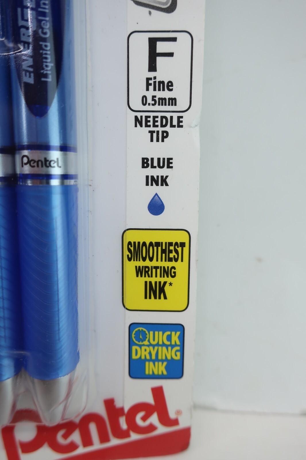 Pentel EnerGel RTX 3 PACK Liquid Gel Pens 0.5mm Fine – Needle Tip – Blue Ink