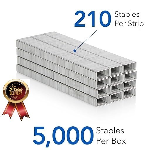 Standard Staples 1/4″ Full Strip Box of 5,000…….