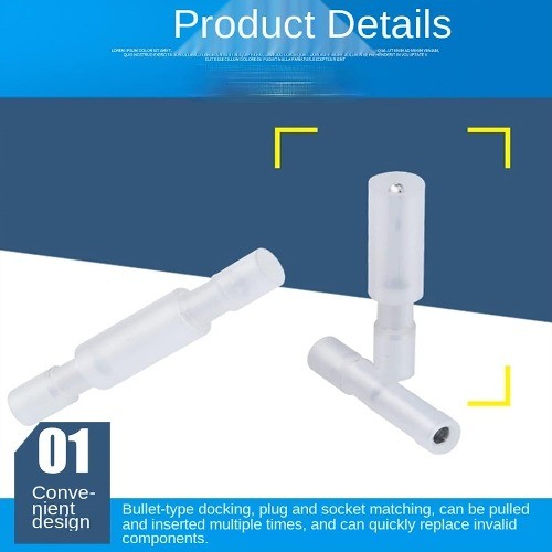 50 Pcs Bullet Connectors Quick Disconnect Terminals Nylon Insulated Female Male