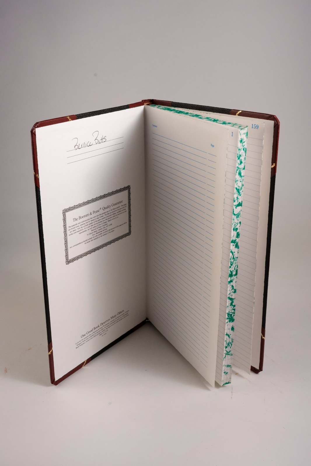 ESSELTE Boorum & Pease Account Book 9-150-R Record Ledger