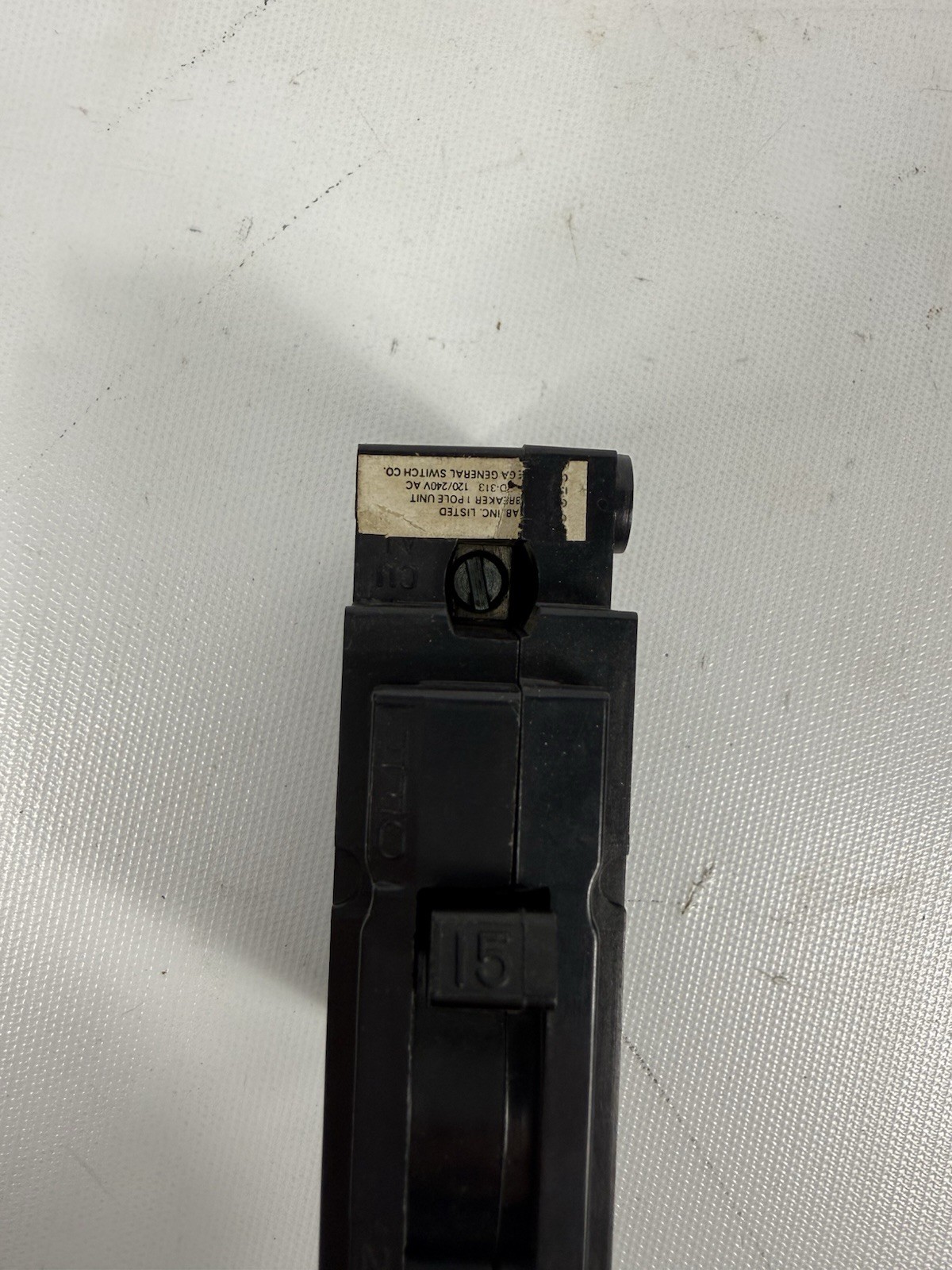 General Switch GA115 Plug-In Circuit Breaker 15A 120/240V 1P 1PH Type GA 15 Amp