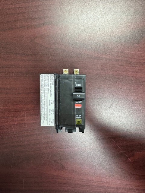 QOB2501021 QOB250-1021 2Pole 50Amps 120/240Volt 120V w/Shunt BOLT-ON SquareD NEW