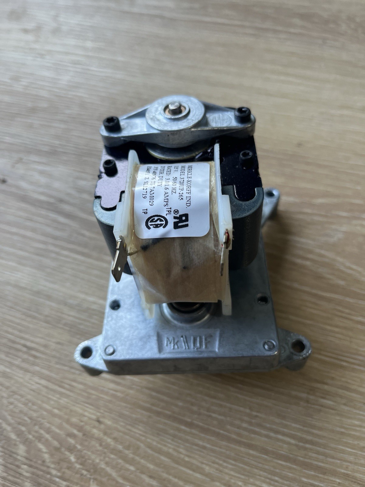 MERKLE-KORFF 3720UP-265 GEAR MOTOR 115V 50/60HZ 3720UP265 * Tested & Working*
