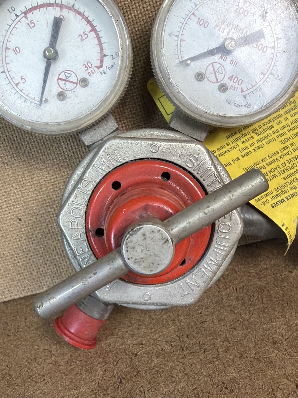 Smiths Oxygen & Acetylene Regulator H1721A-510 Used Welding Torch Gauge GUC!