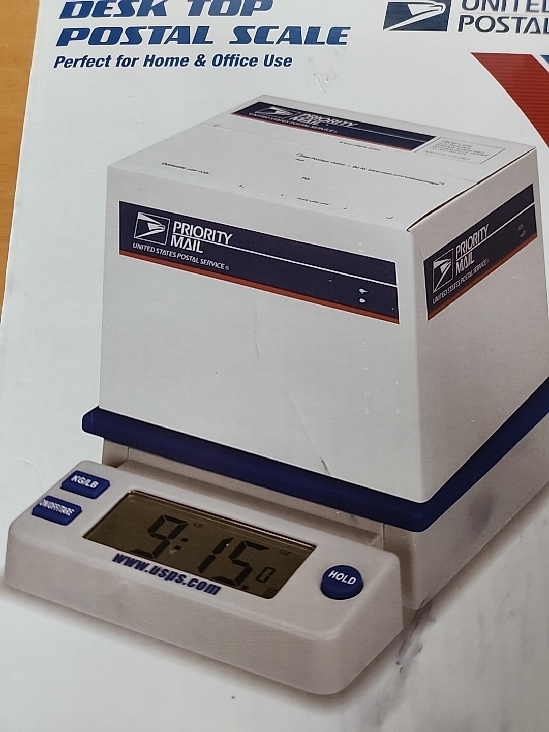 USPS 10 lb. Desk Top Postal Scale Extra Large LCD Digital Electronic ~ NIB