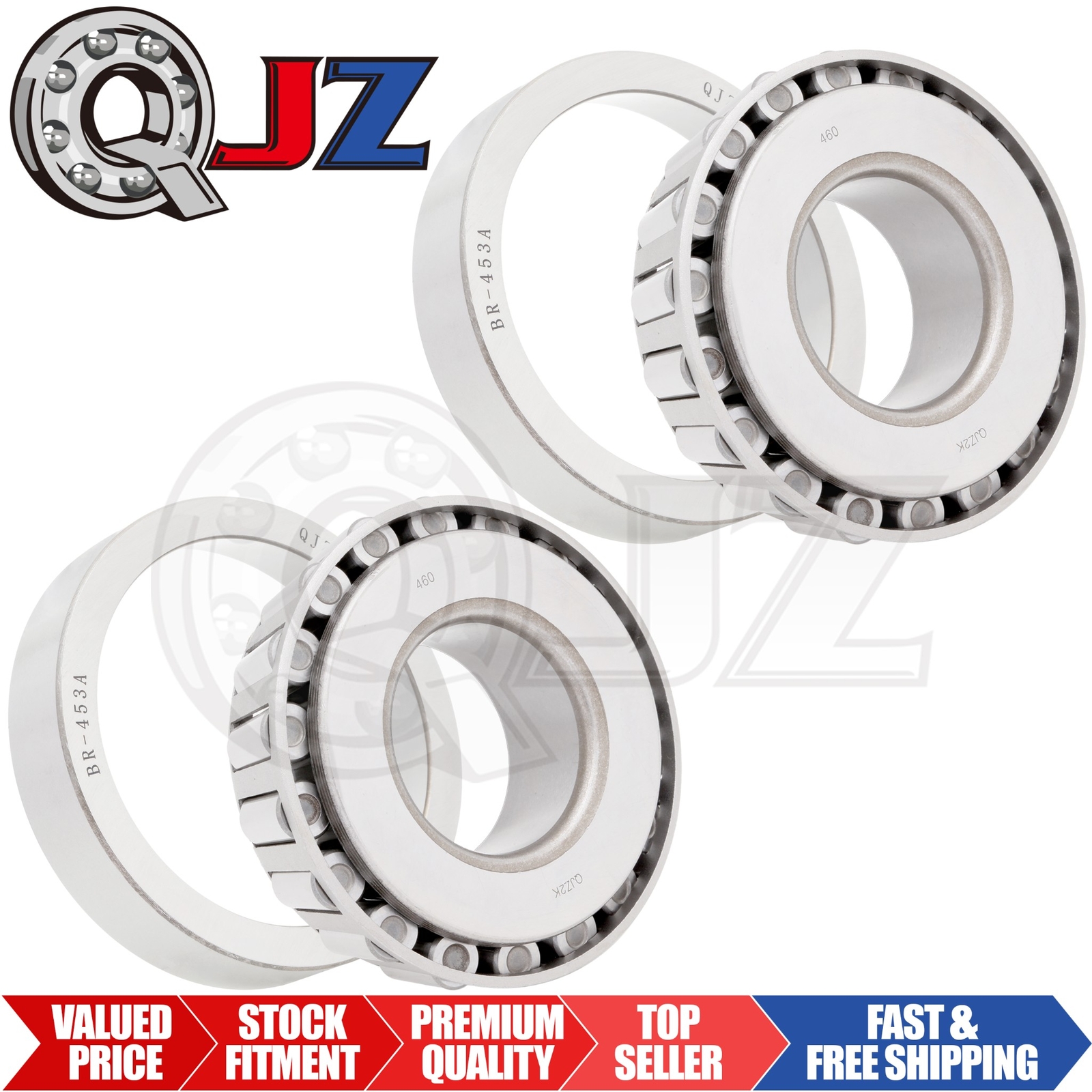 [Qty.2] 460-453A Tapered Roller Bearing Set [1-3/4″ ID x 4.25″ OD x 1.0938in W]