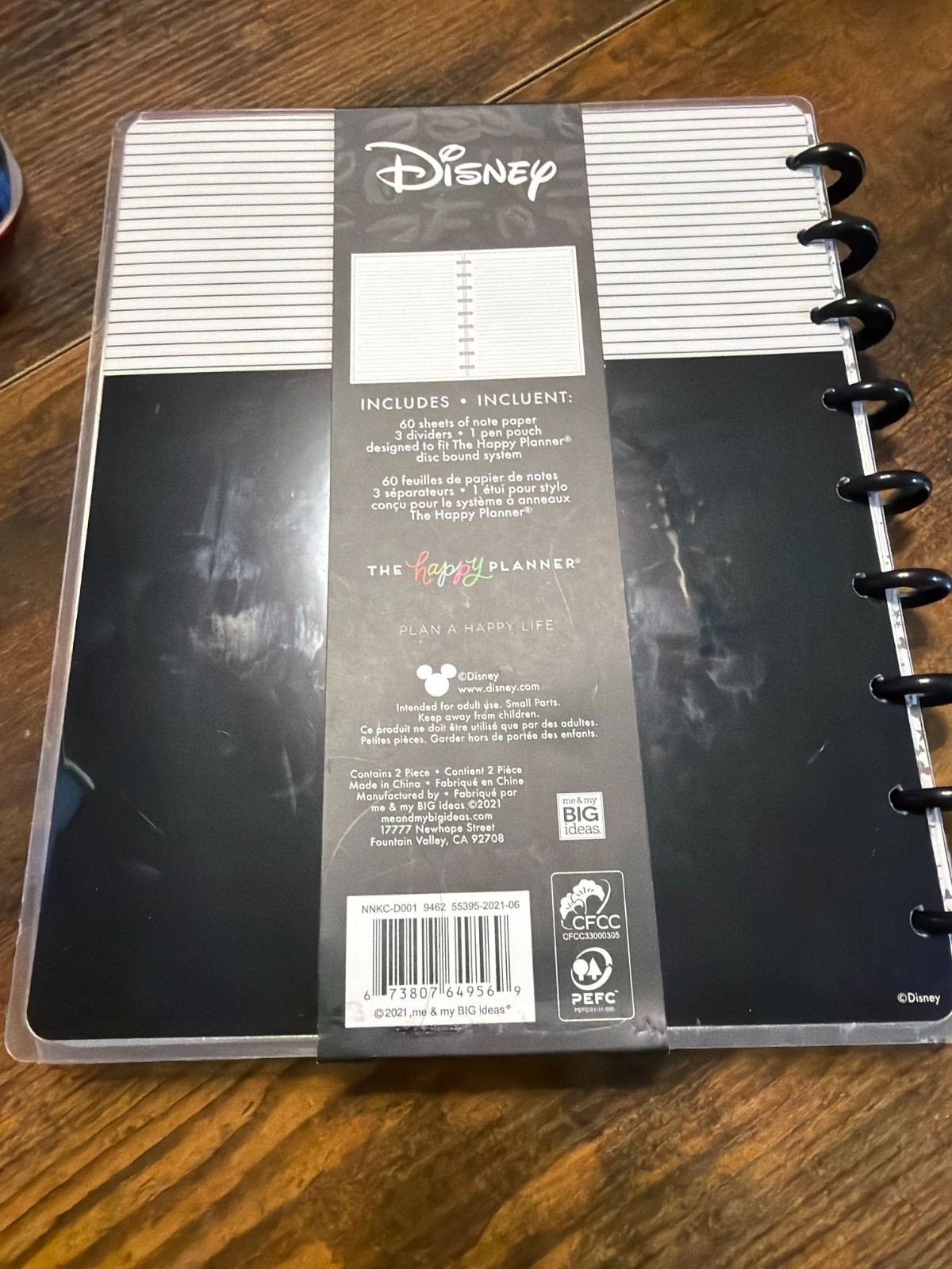 The Happy Planner Disney Happy Notes Notebook, Case & Extra Paper Pack, New.