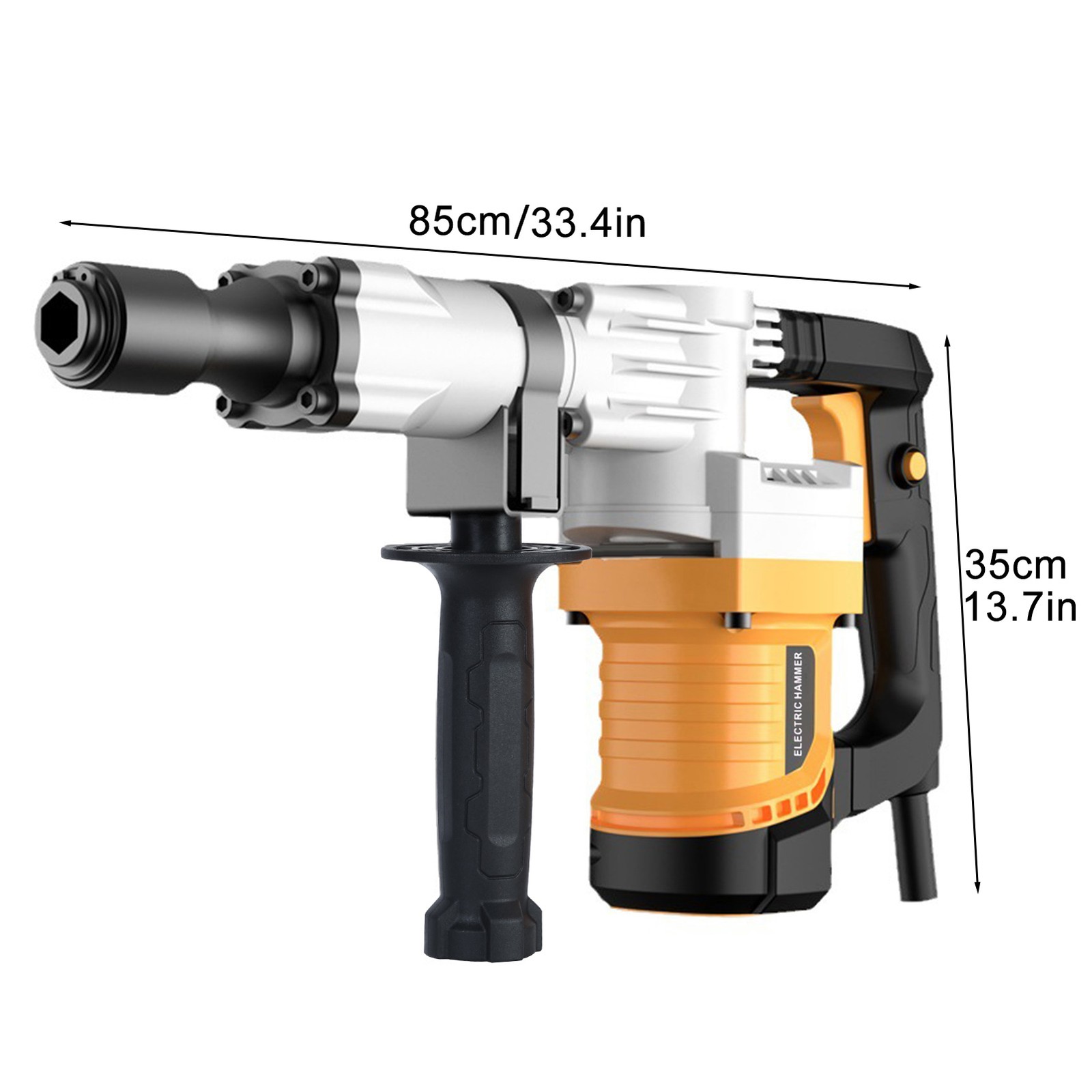 1200W Electric Hammer Drill Pure Copper Motor Industrial Concrete Breaking