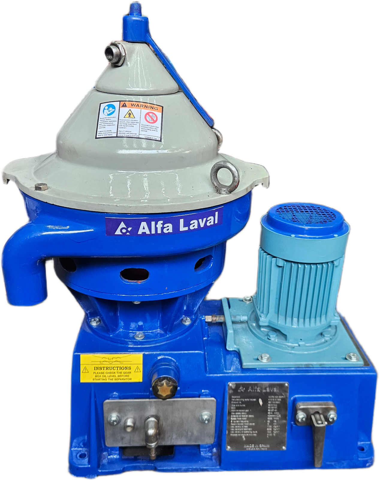 Alfa Laval MMPX 404 Oil Separator Purifier Fuel Oil Selfjector