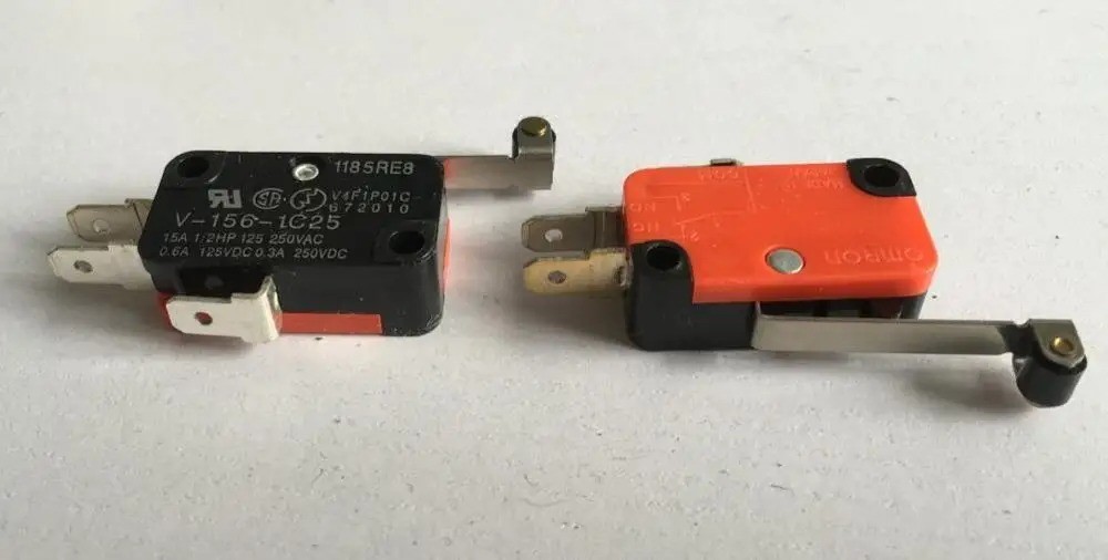 10PCS V-15-1C25 Micro Limit Switch SPDT Momentary Snap Button AC 250V 15A
