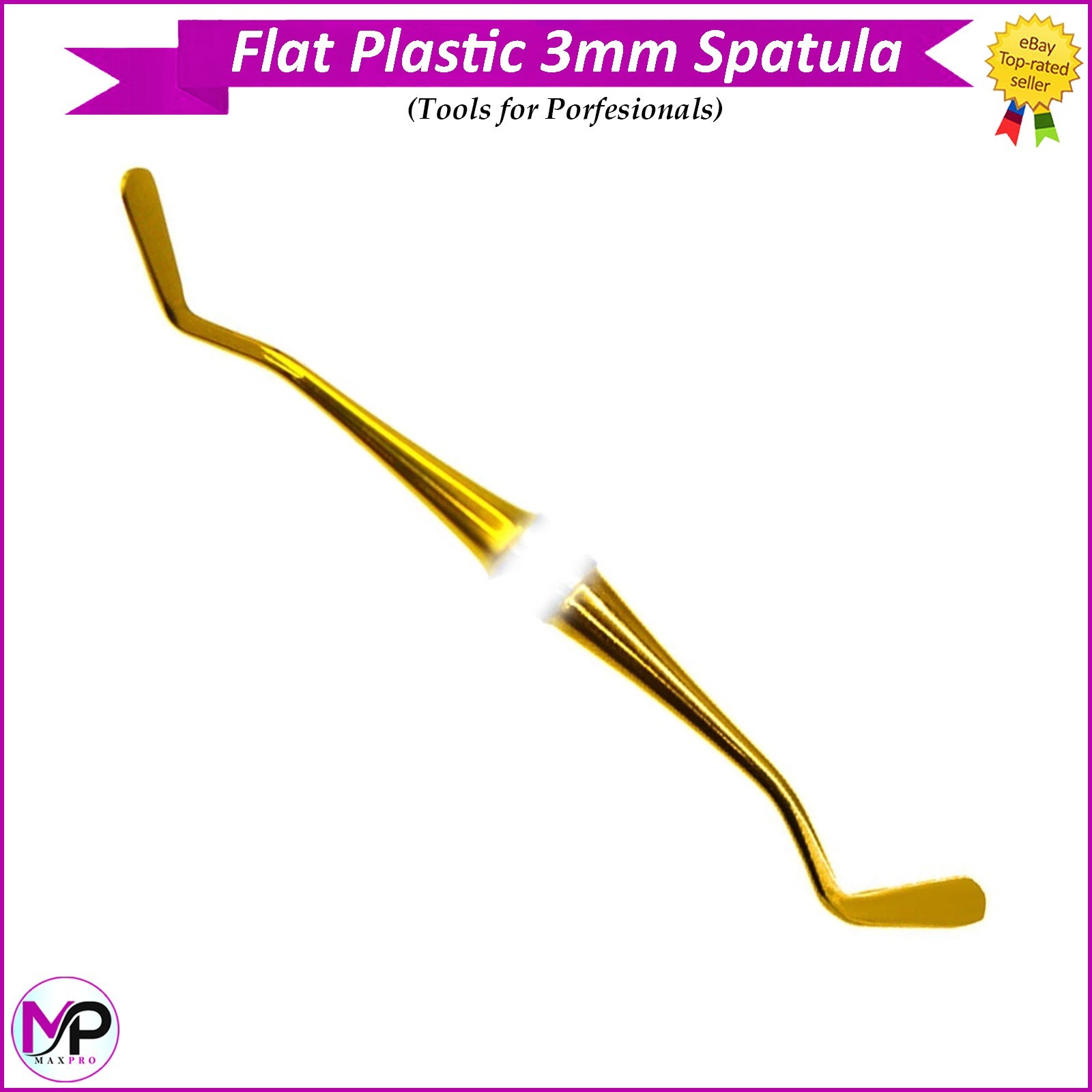 Flat Plastic Composite Filling Instruments 3mm Double Ended Dental Tools