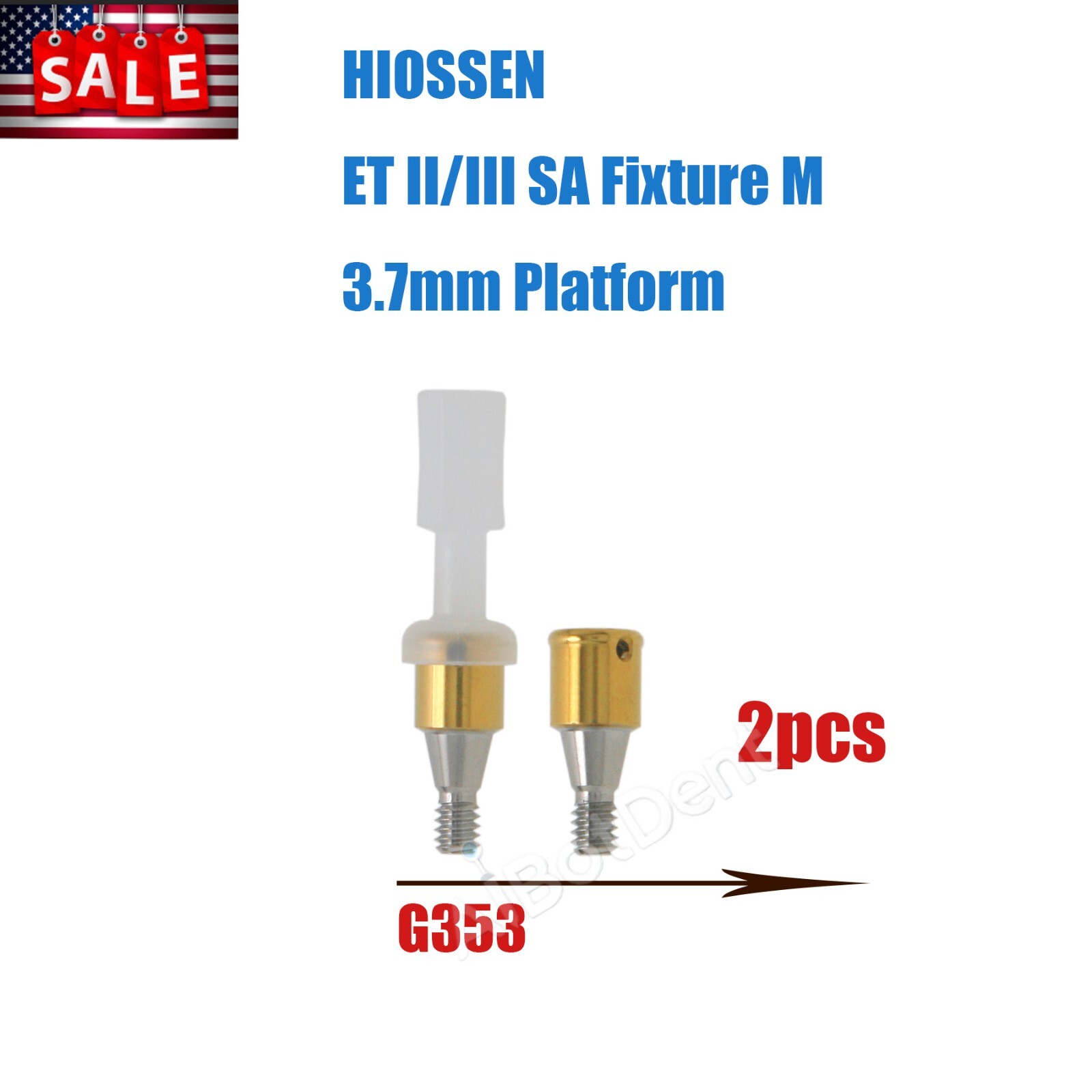 US Dental Overdenture Locator Implant Abutment for Zimmer/Hiossen Male Caps Tool
