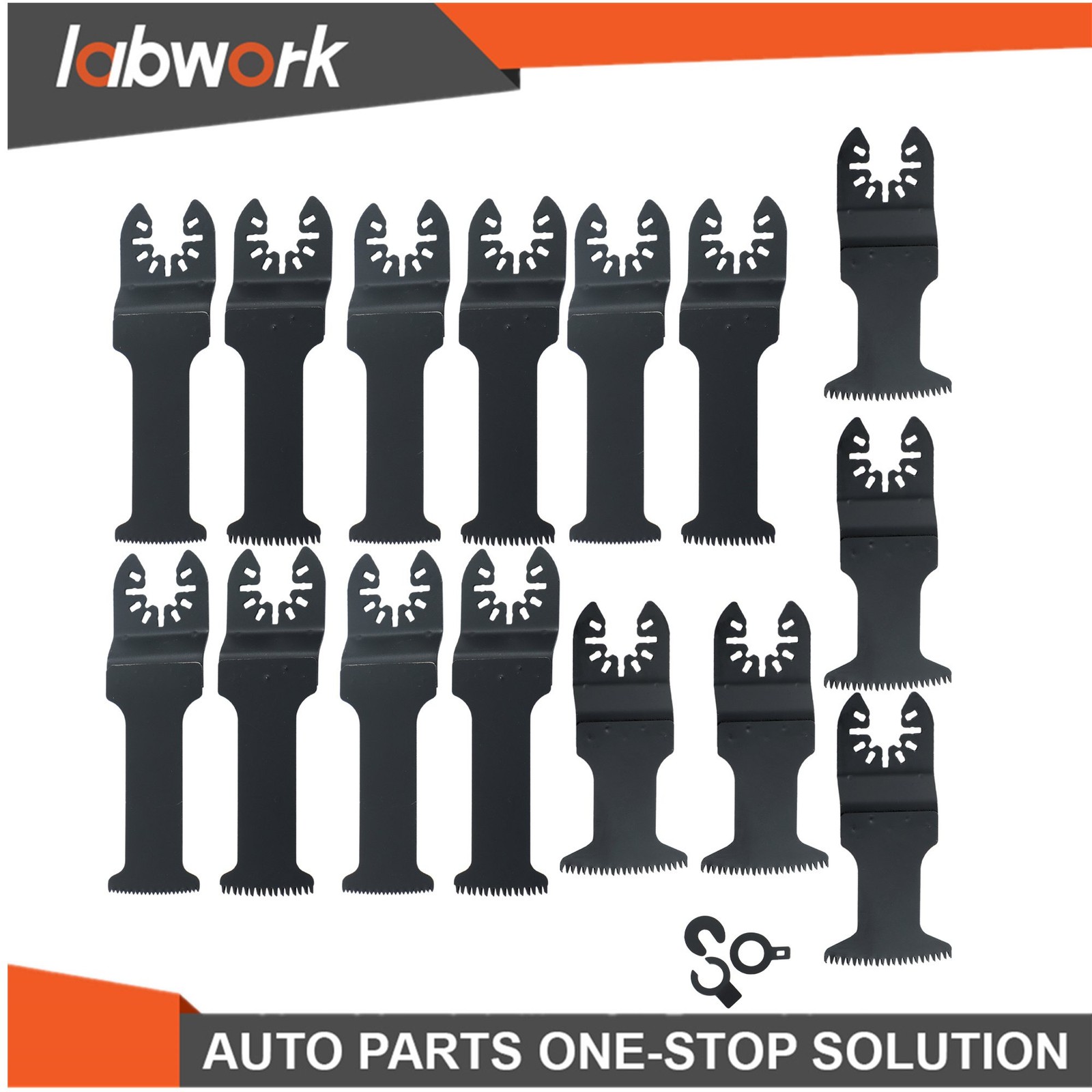 Labwork 15 Pack Extended Oscillating Saw Blades Bi-Metal Multitool Blades