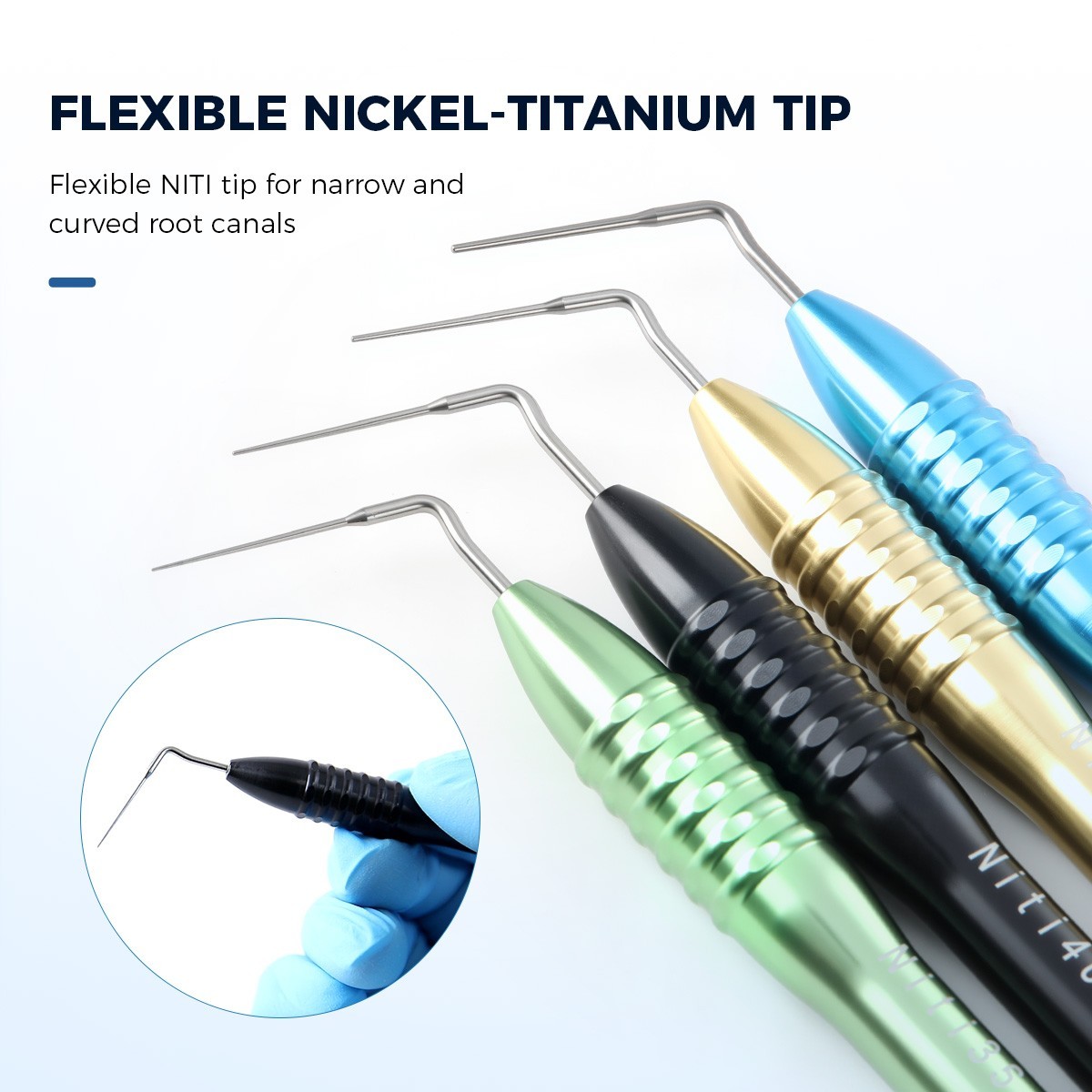 AZDENT Dental Endo Condenser Gutta Percha Tips Hand Plugger NITI Stainless