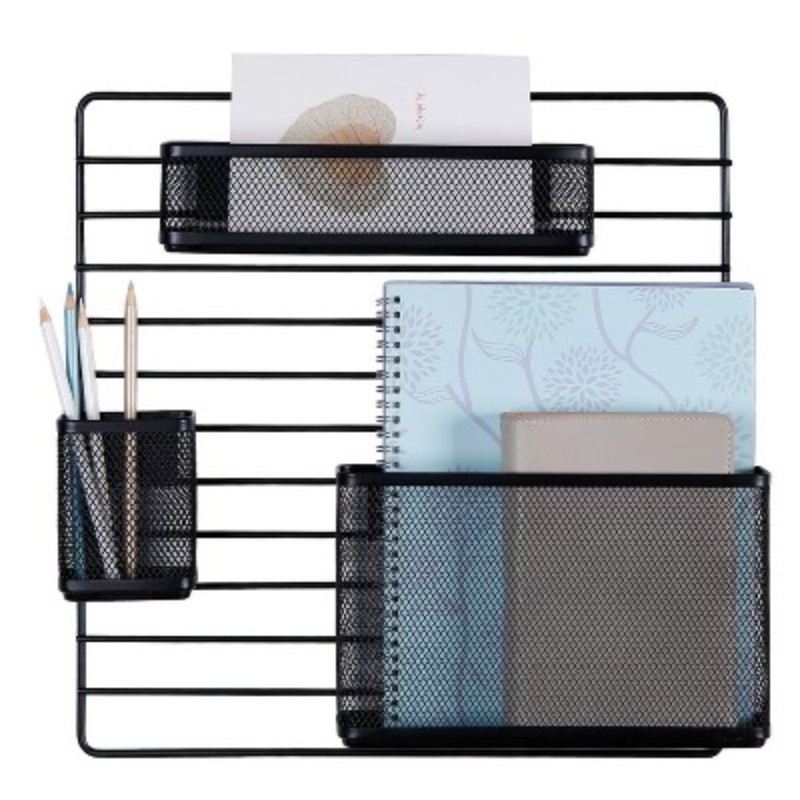 Mesh Additional Wall Organization Tools : Steel Desk & Office Wall Organizer Set